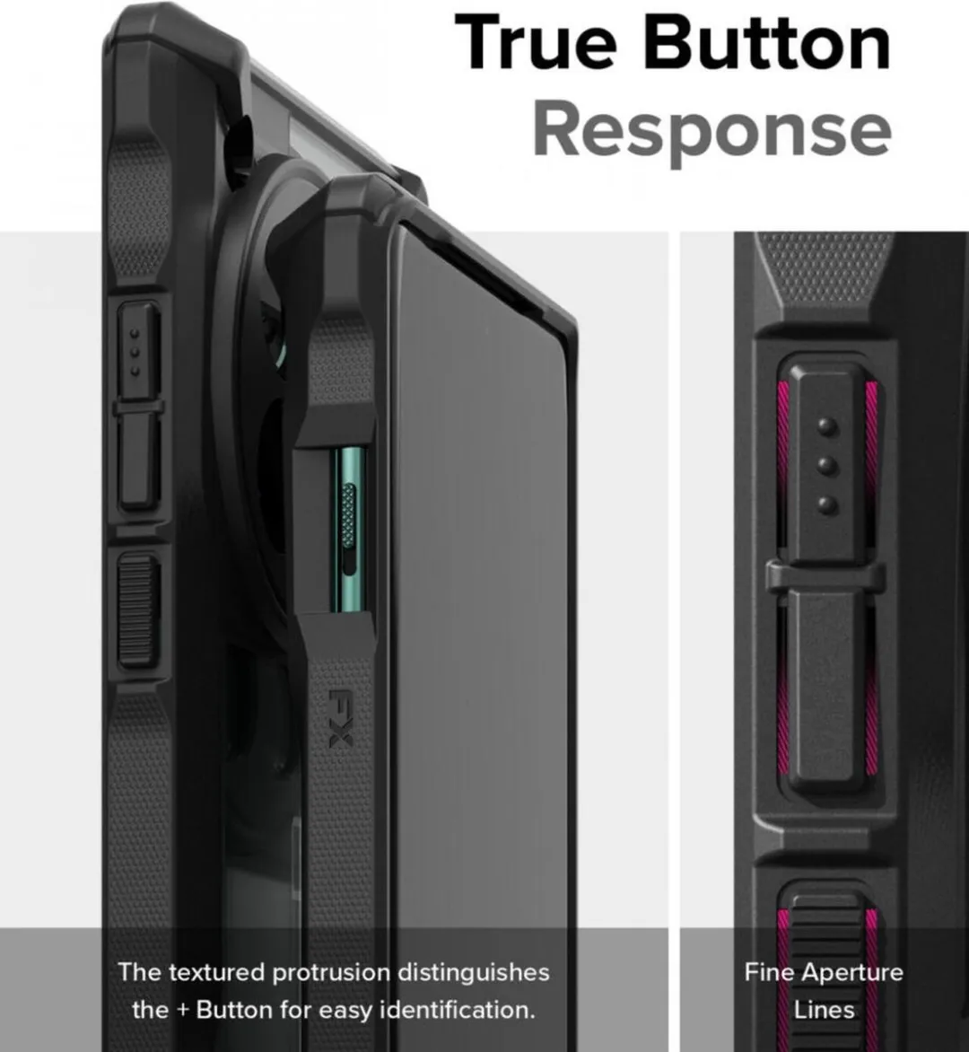 Ringke Fusion X Hoesje OnePlus 12 - Militaire Standaard - Zwart