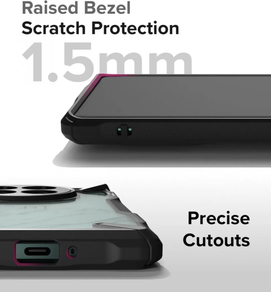 Ringke Fusion X Hoesje OnePlus 12 - Militaire Standaard - Zwart