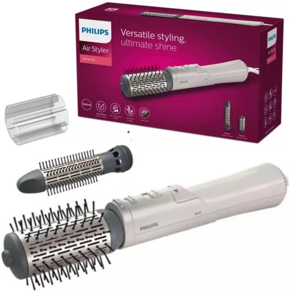 Philips BHA710/00 Dynamic Volumebrush – 1000 W – Jonisatie & Ceramische coating – 50 mm draaiborstel