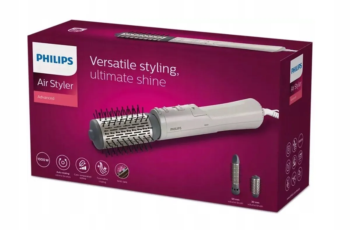 Philips BHA710/00 Dynamic Volumebrush – 1000 W – Jonisatie & Ceramische coating – 50 mm draaiborstel