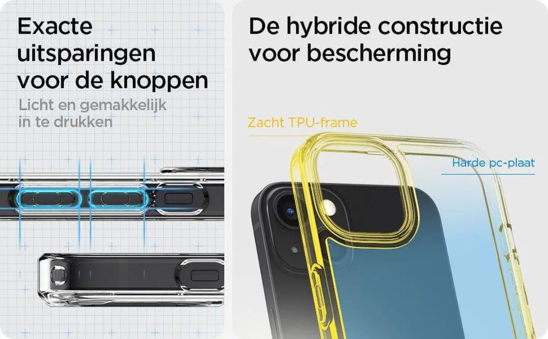 Spigen Ultra Hybrid Air Cushion iPhone 13 Hoesje - Transparant - afbeelding 6 van 6