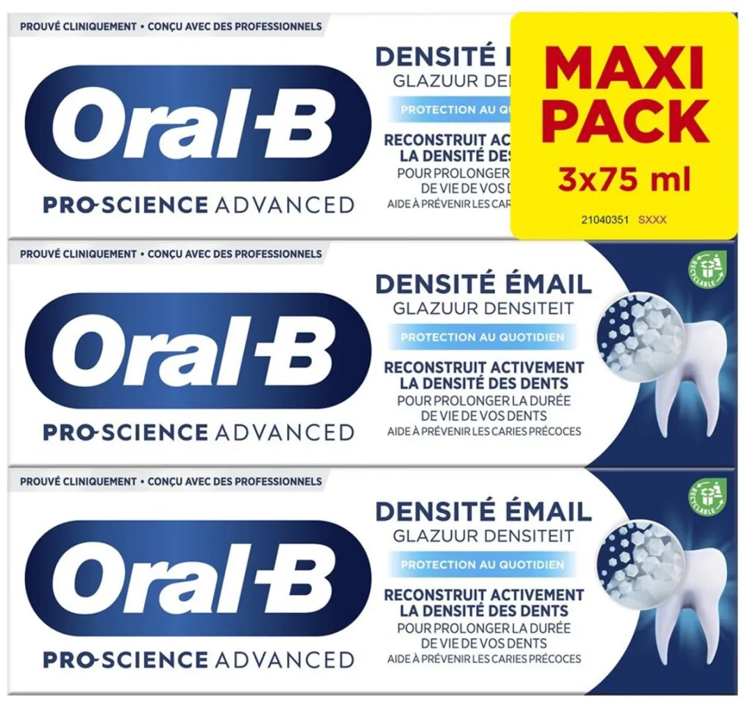 Oral-B Pro Science Advanced Glaze Density Tandpasta 3x75ml