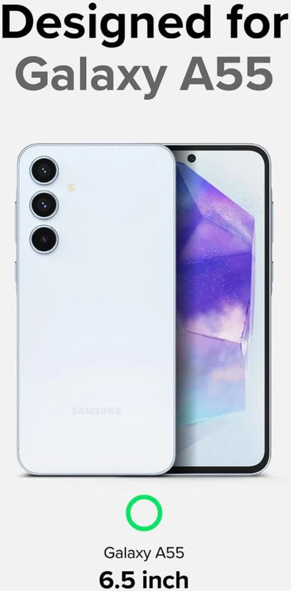 Ringke Fusion X Hoesje Samsung Galaxy A55 - Camo Zwart - afbeelding 6 van 6