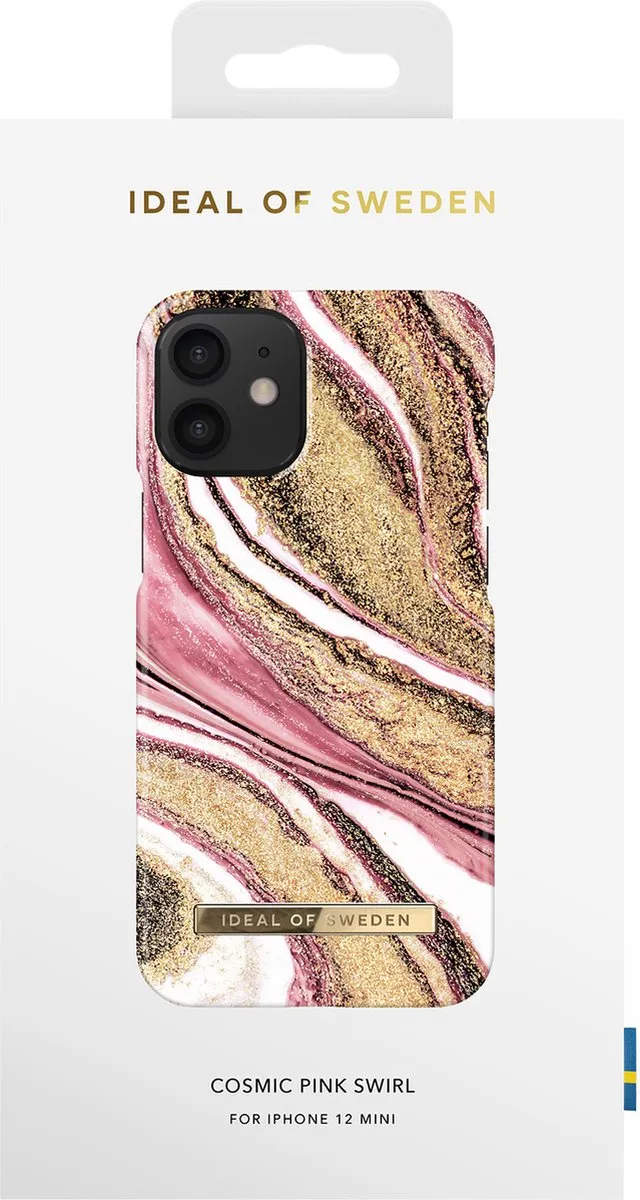 iDeal of Sweden iPhone 12 Mini Cosmic Pink Swirl Hoesje - MagSafe - afbeelding 4 van 4
