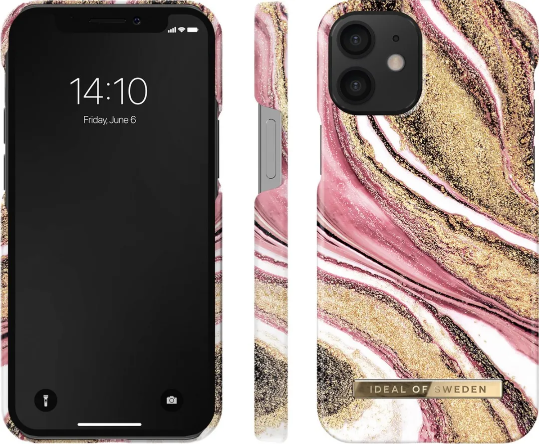 iDeal of Sweden iPhone 12 Mini Cosmic Pink Swirl Hoesje - MagSafe - afbeelding 3 van 4