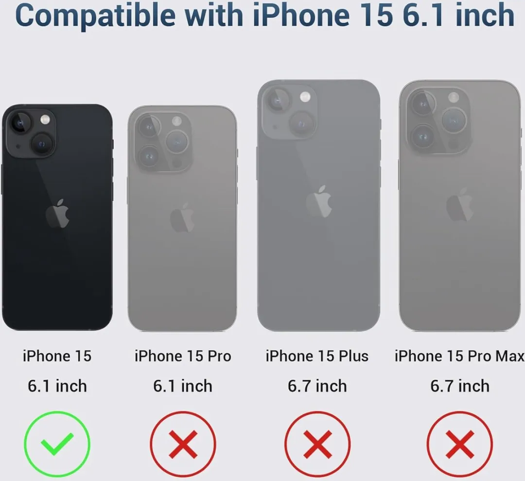Nillkin iPhone 15 Hoesje 6.1 inch Mat Zwart
