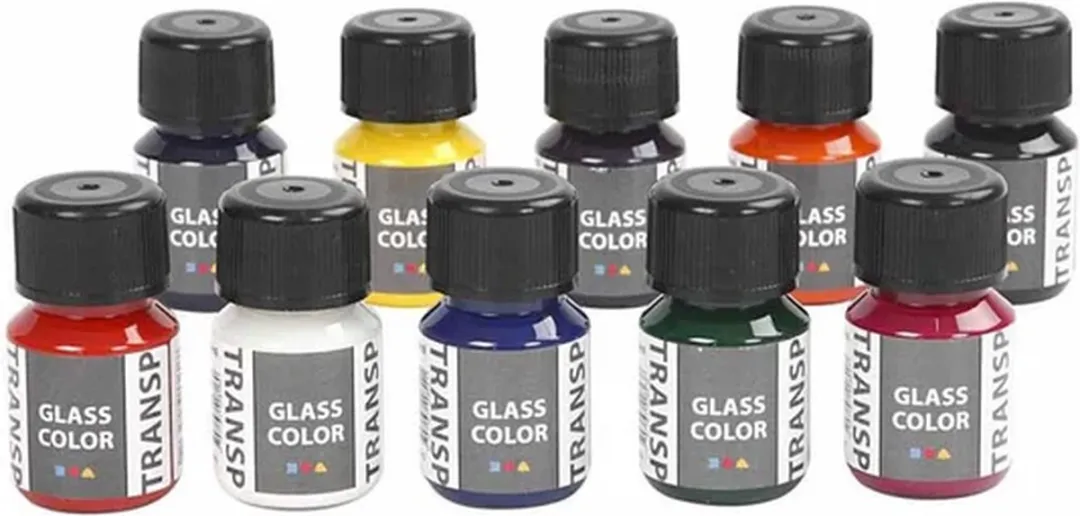 Creativ Company Glass Color Transparent Set 10x30ml