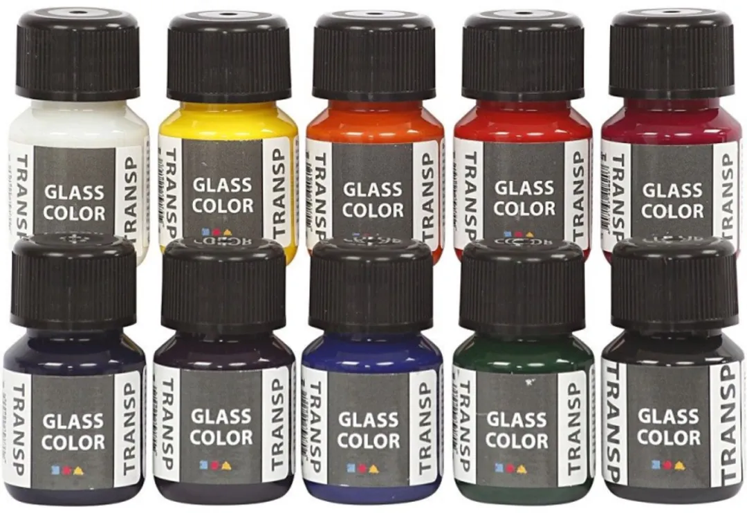 Creativ Company Glass Color Transparent Set 10x30ml