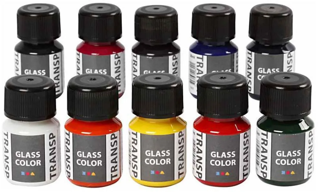 Creativ Company Glass Color Transparent Set 10x30ml