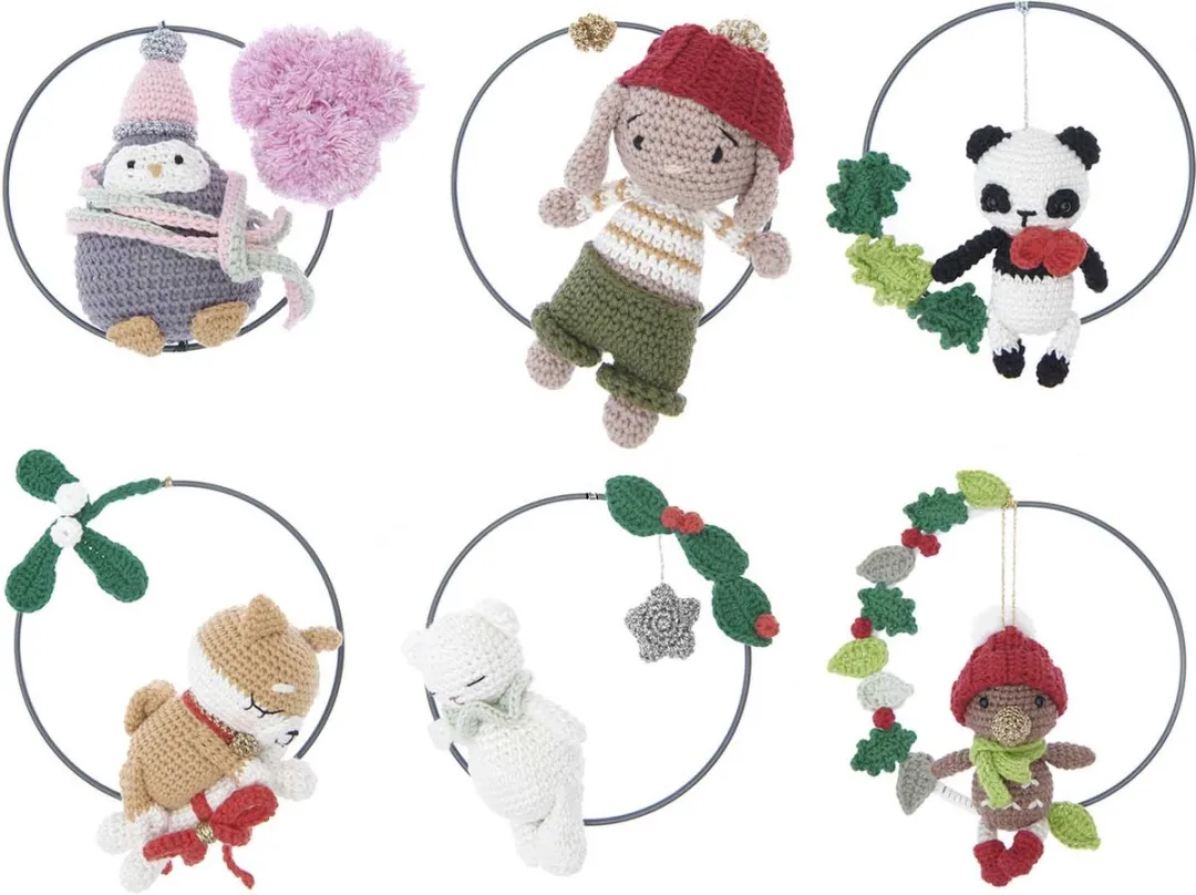 Rico Design Amigurumi Christmas CAL Kit III - 41 Delen