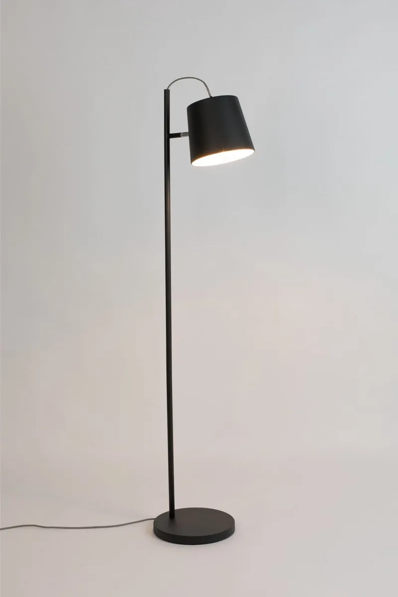 Zuiver Buckle Head Vloerlamp - 8W - Zwart