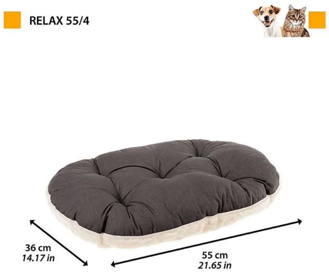 Ferplast Hondenkussen Relax Bruin&Beige 43x30 cm 45/2f