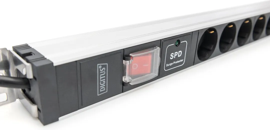Digitus DN-95435 Patchkast Stekkerdoos 19" 1HE - Geaard - vanaf 300mm