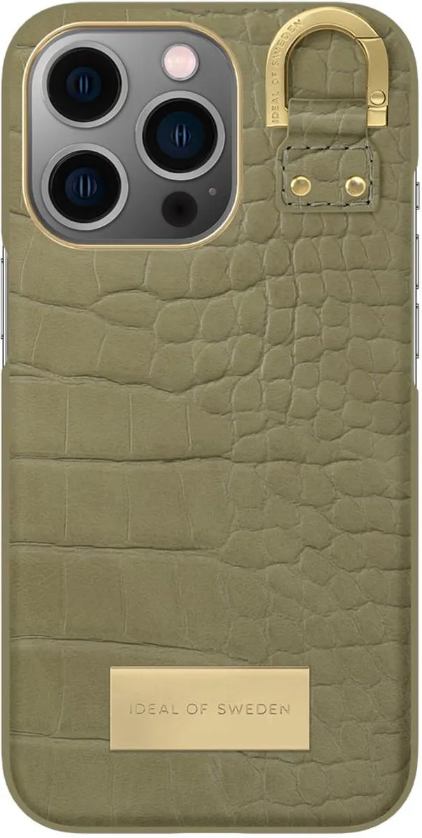 iDeal of Sweden Fashion Case Atelier iPhone 13 Pro Sage Croco - IDACSS22-I2161P-210 - afbeelding 2 van 3