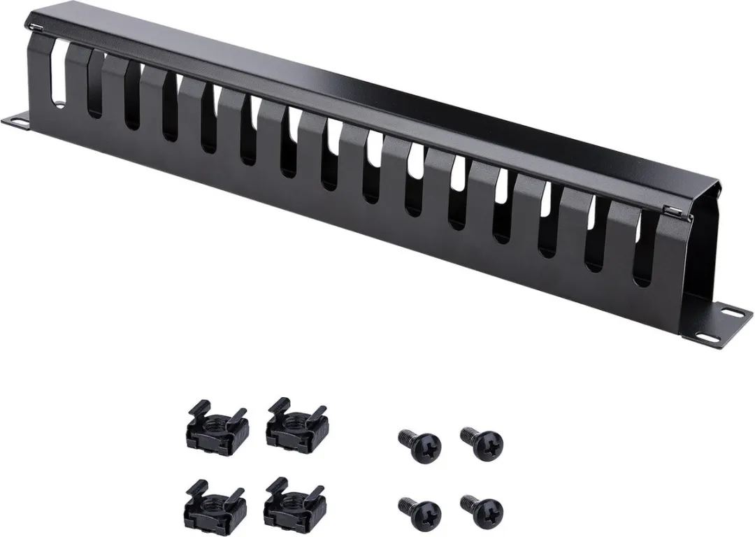 Startech CMDUCT1UX Kabelbeheerpaneel 1U - Zwart