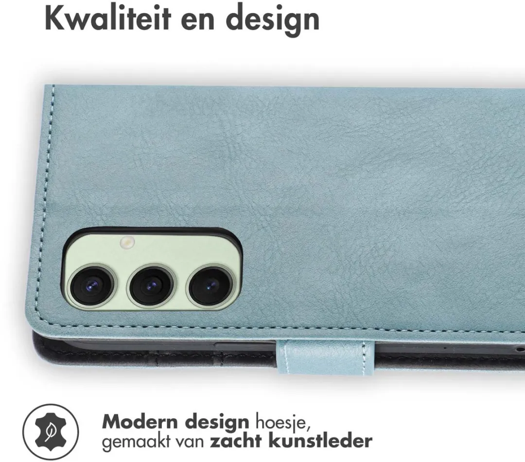 Imoshion Hoesje Samsung Galaxy S24 FE - 3 Pasjes - Lichtblauw