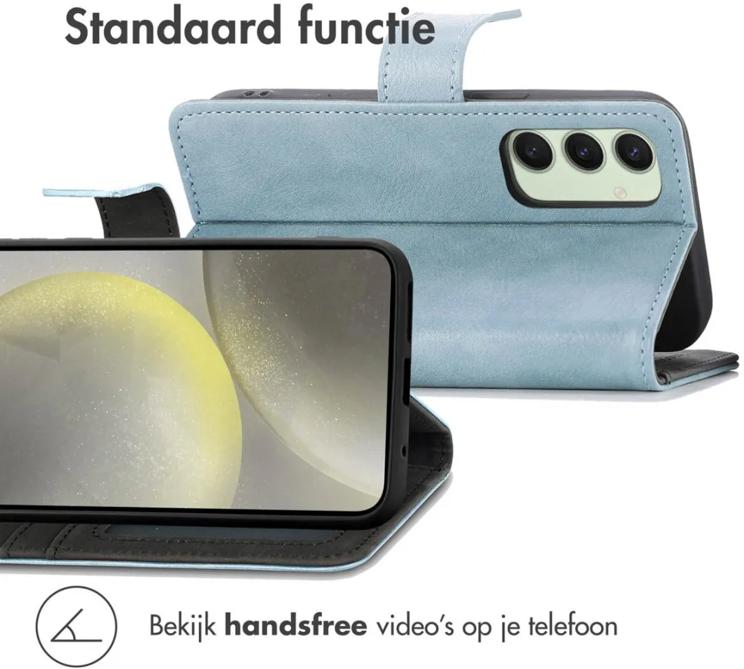 Imoshion Hoesje Samsung Galaxy S24 FE - 3 Pasjes - Lichtblauw