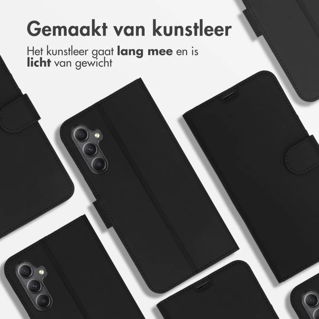 Accezz Hoesje Samsung Galaxy A34 5G - Wallet Softcase - 3 Pasjes - Zwart