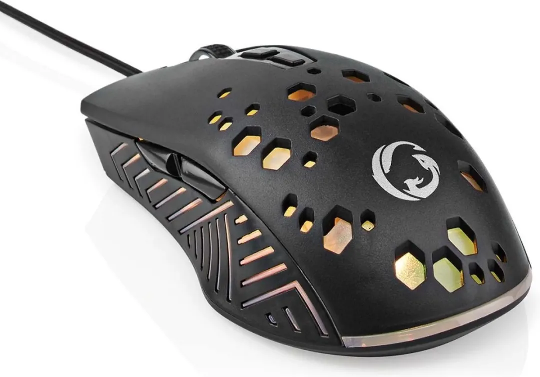 Nedis GMWD410BK Gaming Muis - Bedraad - 7200 DPI - Zwart