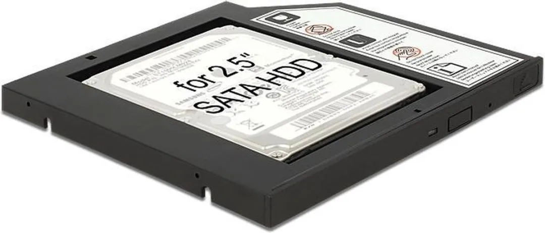 Delock 62669 2,5" SATA HDD/SSD Caddy 5,25" - Zwart