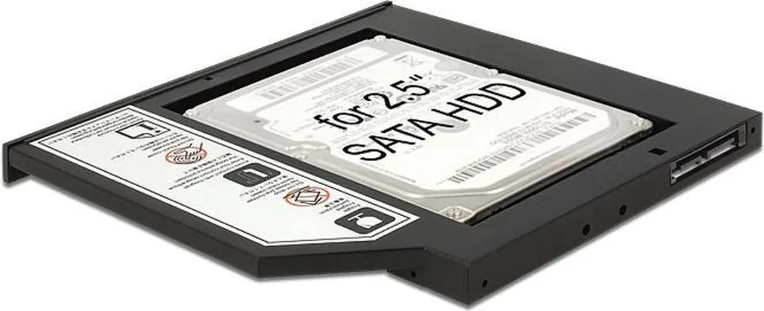 Delock 62669 2,5" SATA HDD/SSD Caddy 5,25" - Zwart