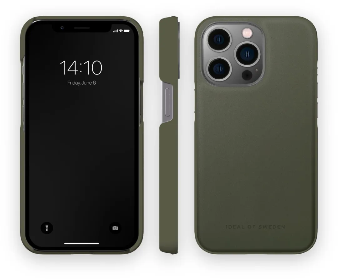 iDeal of Sweden Atelier Case iPhone 14 Pro Intense Khaki - IDACAW21-I2261P-360 - afbeelding 2 van 3