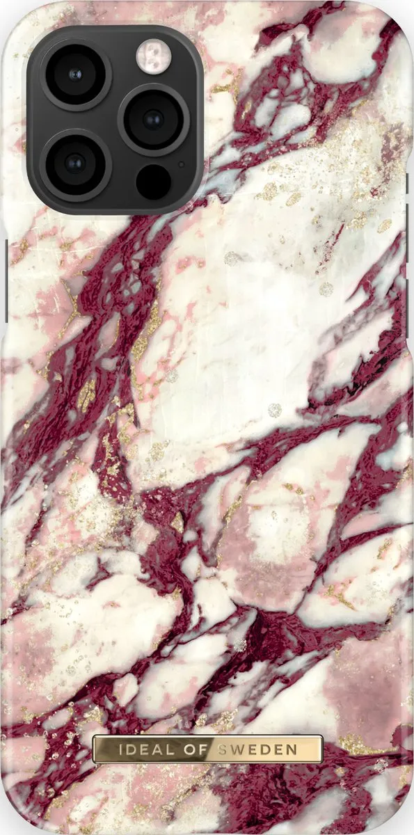 iDeal of Sweden iPhone 12 Pro Max Hoesje Calacatta Ruby Marble IDFCMR21-I2067-37