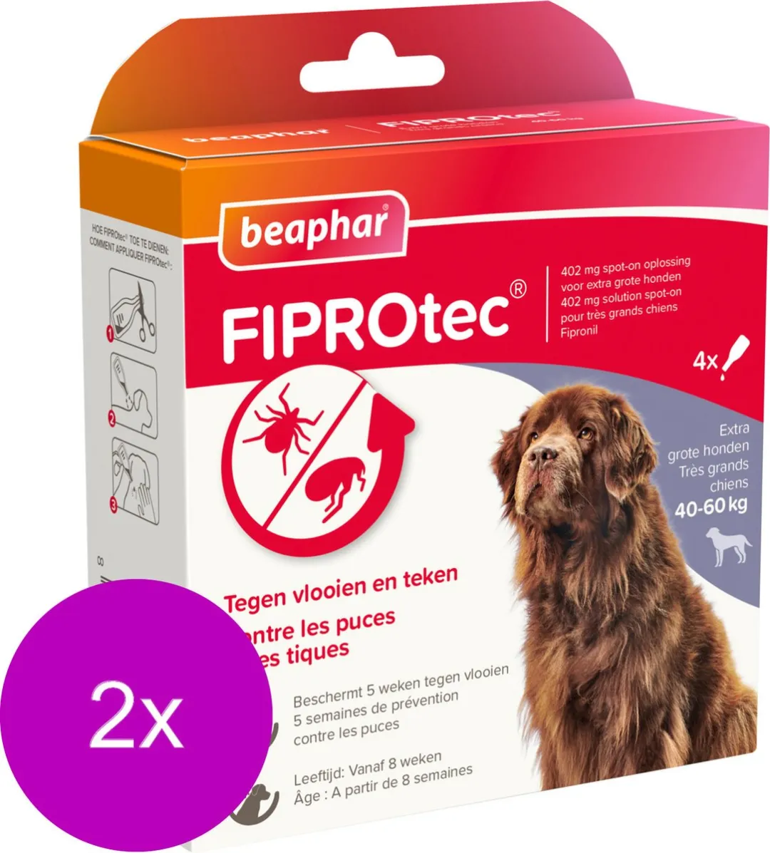 Beaphar Fiprotec Dog 3+1 Pipetten 4ml
