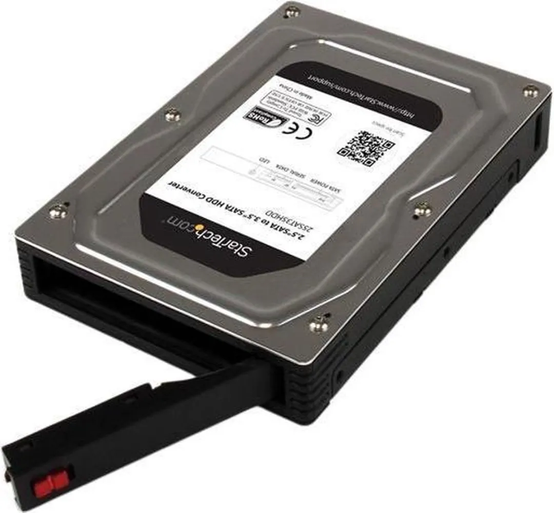 Startech 25SAT35HDD 2,5" naar 3,5" HDD-adapter - Zwart - afbeelding 6 van 6