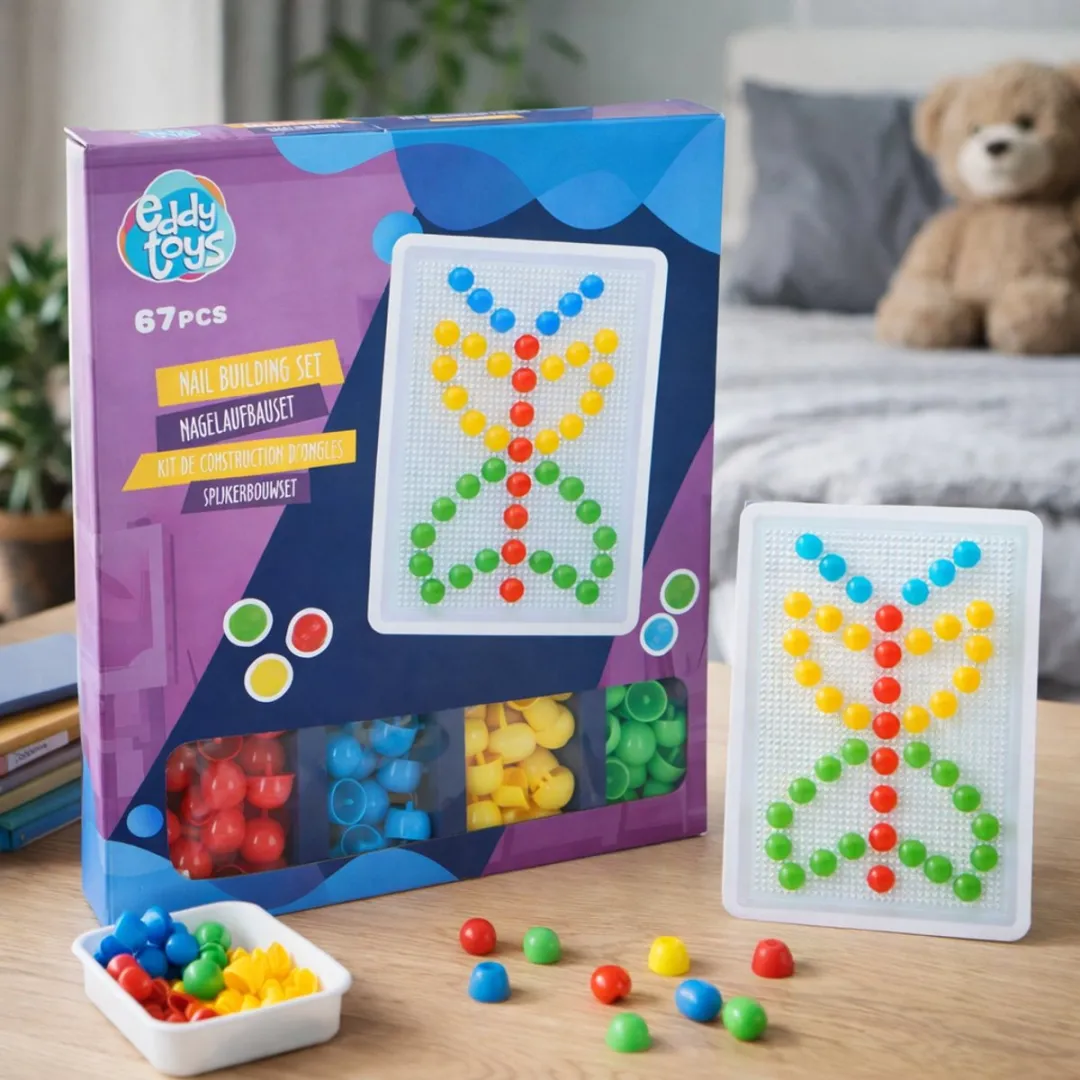 Eddy Toys Spijkerbouwset 67 Stuks - Meerkleurig