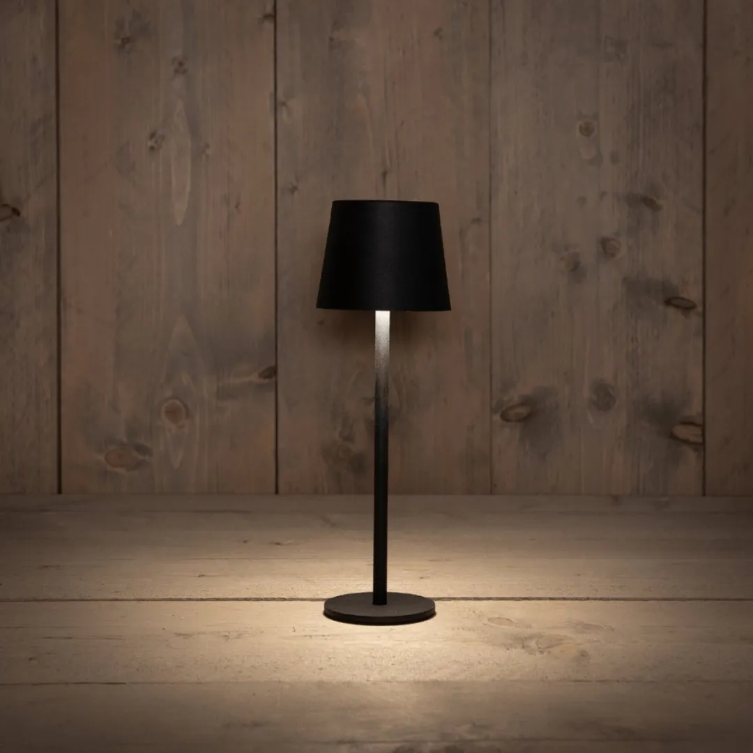 Anna's Collection Portable Tafellamp Ambiance - Zwart 27cm