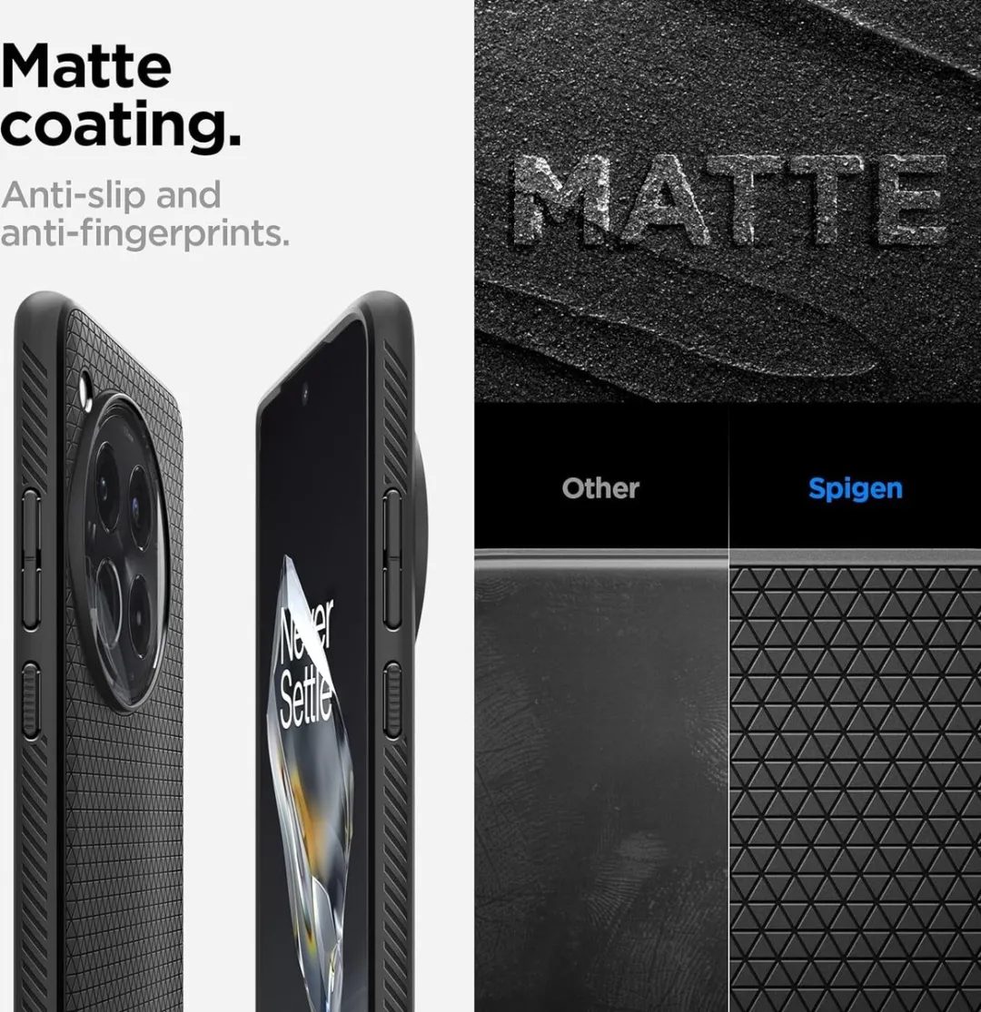 Spigen Liquid Air Hoesje ACS07375 OnePlus 12 - Matte Zwart