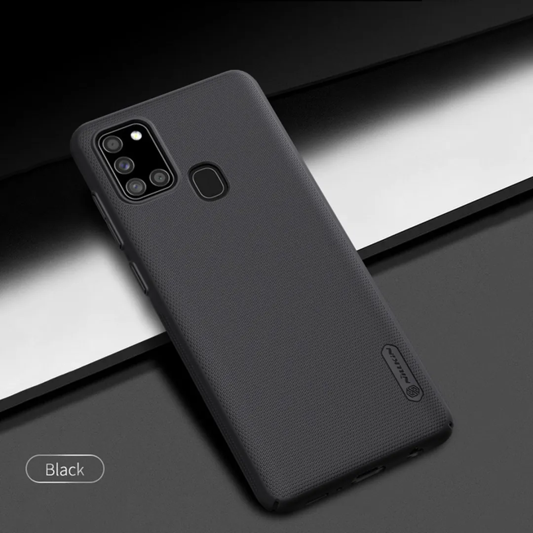 Nillkin Frosted Shield Back Case Zwart - Samsung Galaxy A21s - afbeelding 4 van 5