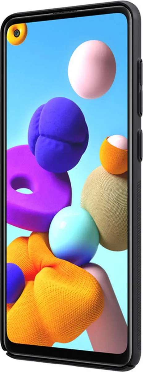 Nillkin Frosted Shield Back Case Zwart - Samsung Galaxy A21s - afbeelding 5 van 5