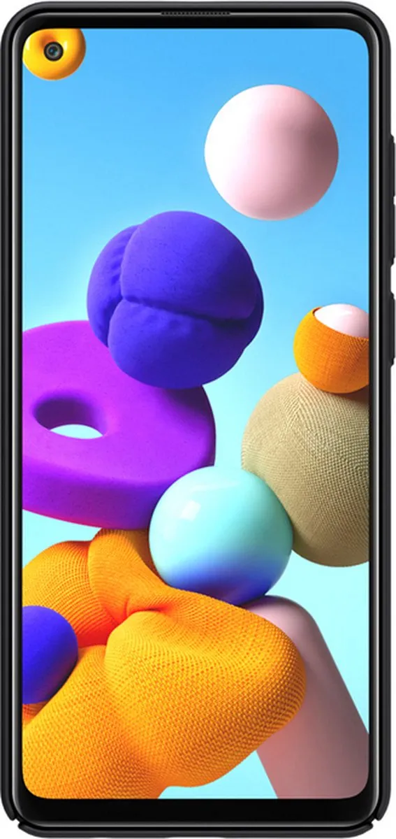 Nillkin Frosted Shield Back Case Zwart - Samsung Galaxy A21s - afbeelding 3 van 5