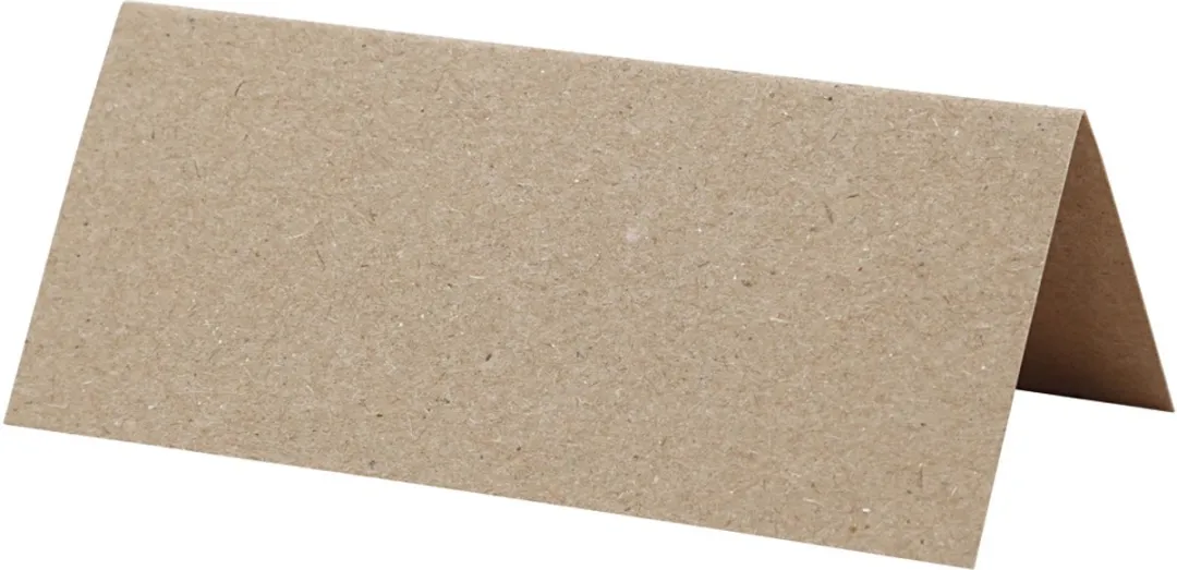 Creativ Company Naamkaarten Naturel 9x4cm - 20 Stuks