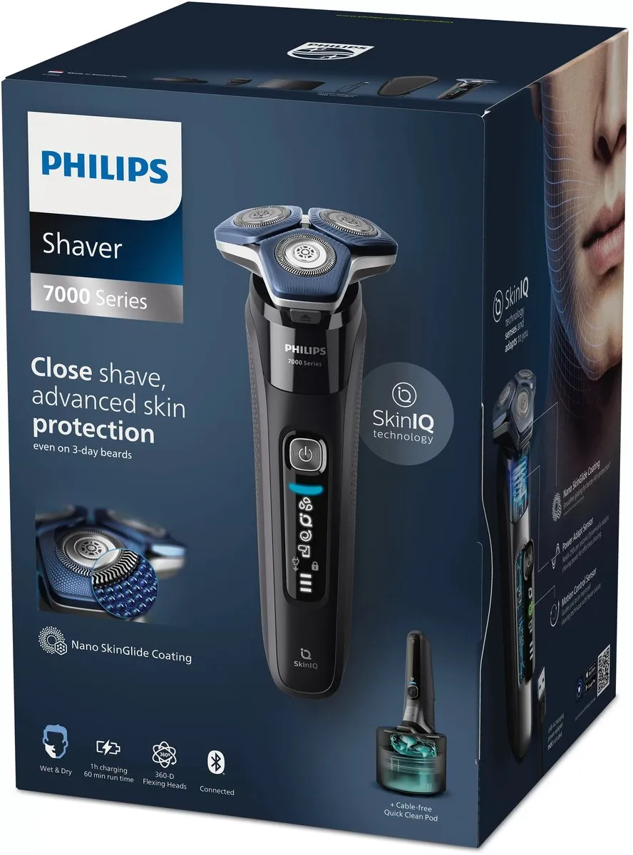 Philips Series 7000 S7886/58 Elektrisch Scheerapparaat - 3 Mesjes - Zwart