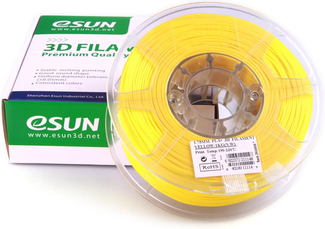 ESUN PLA+ Geel 3D Printerfilament 1kg