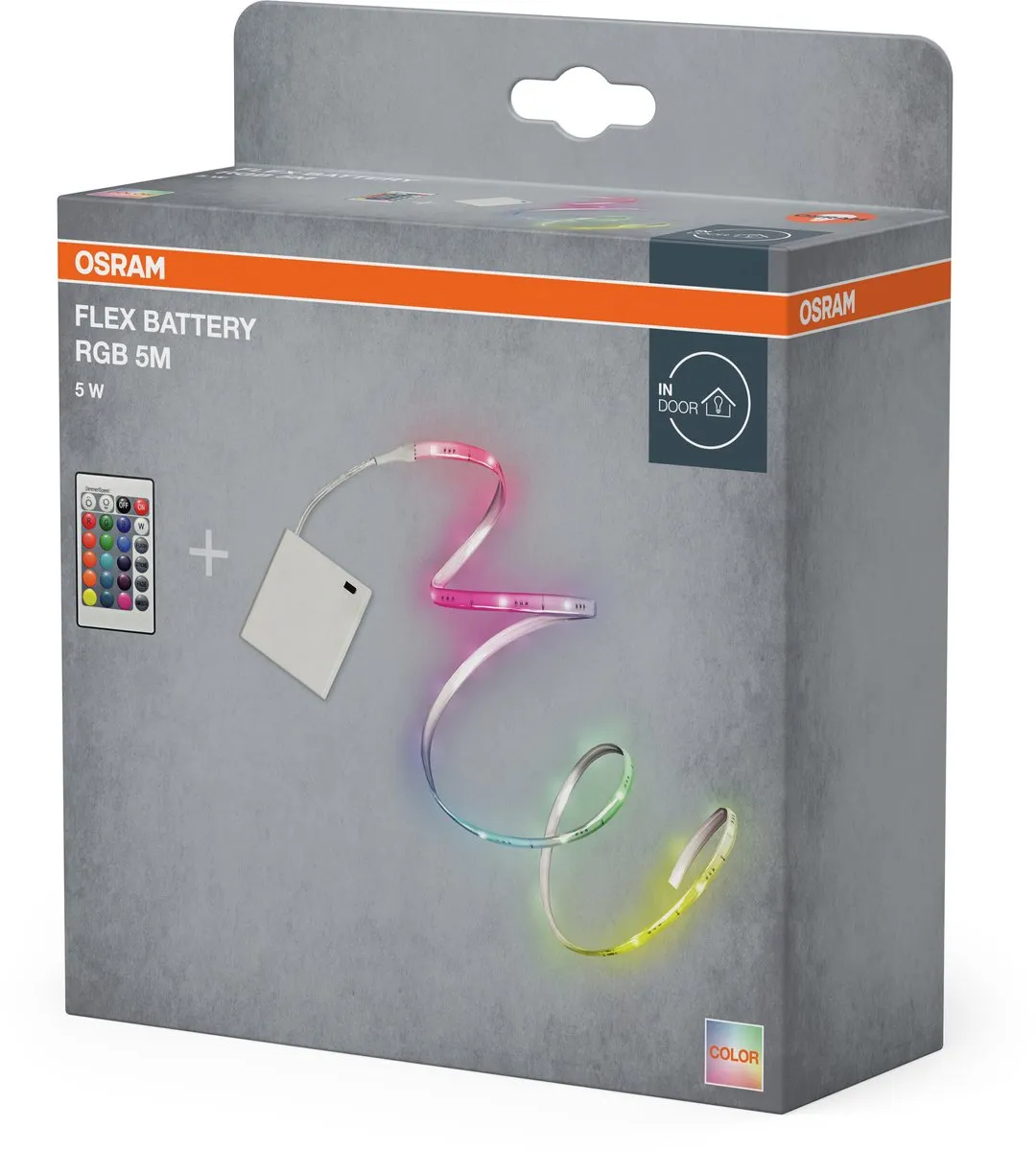 Osram Flex Battery 5M LED-lichtstrip RGB - 5W - 5m