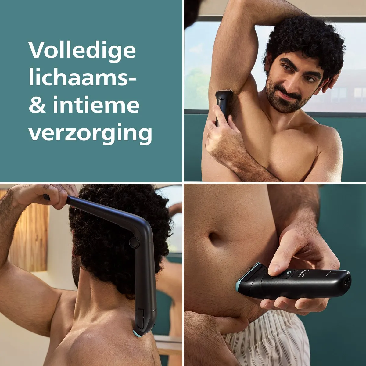 Philips Series 5000 BG5480/15 Bodygroomer - 3 Trimmers - Rugaccessoire - Oplaadbaar
