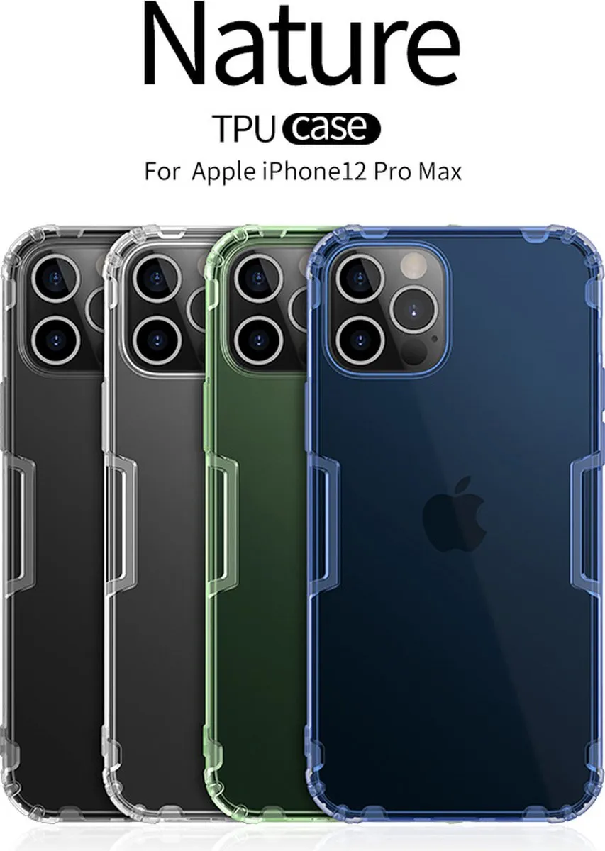 Nillkin iPhone 12 Pro Max Hoesje Nature TPU - Groen IP12PM-21