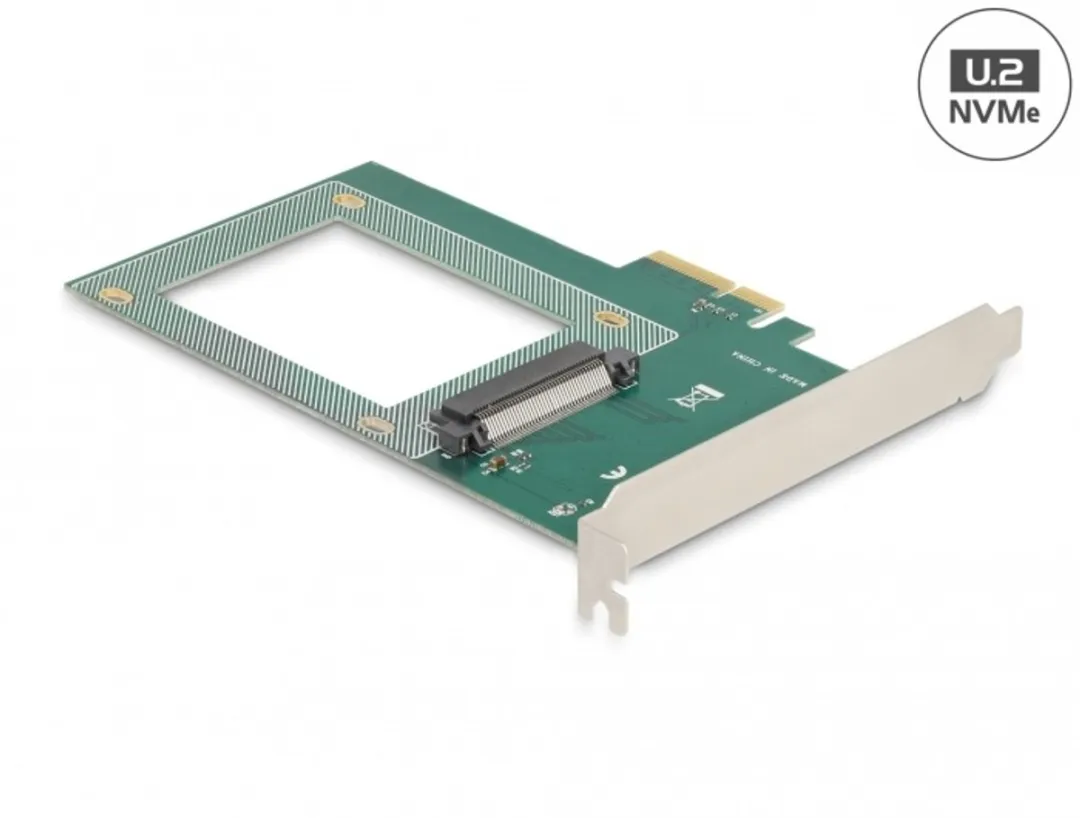 Delock PCIe x4 naar U.2 NVMe Kaart