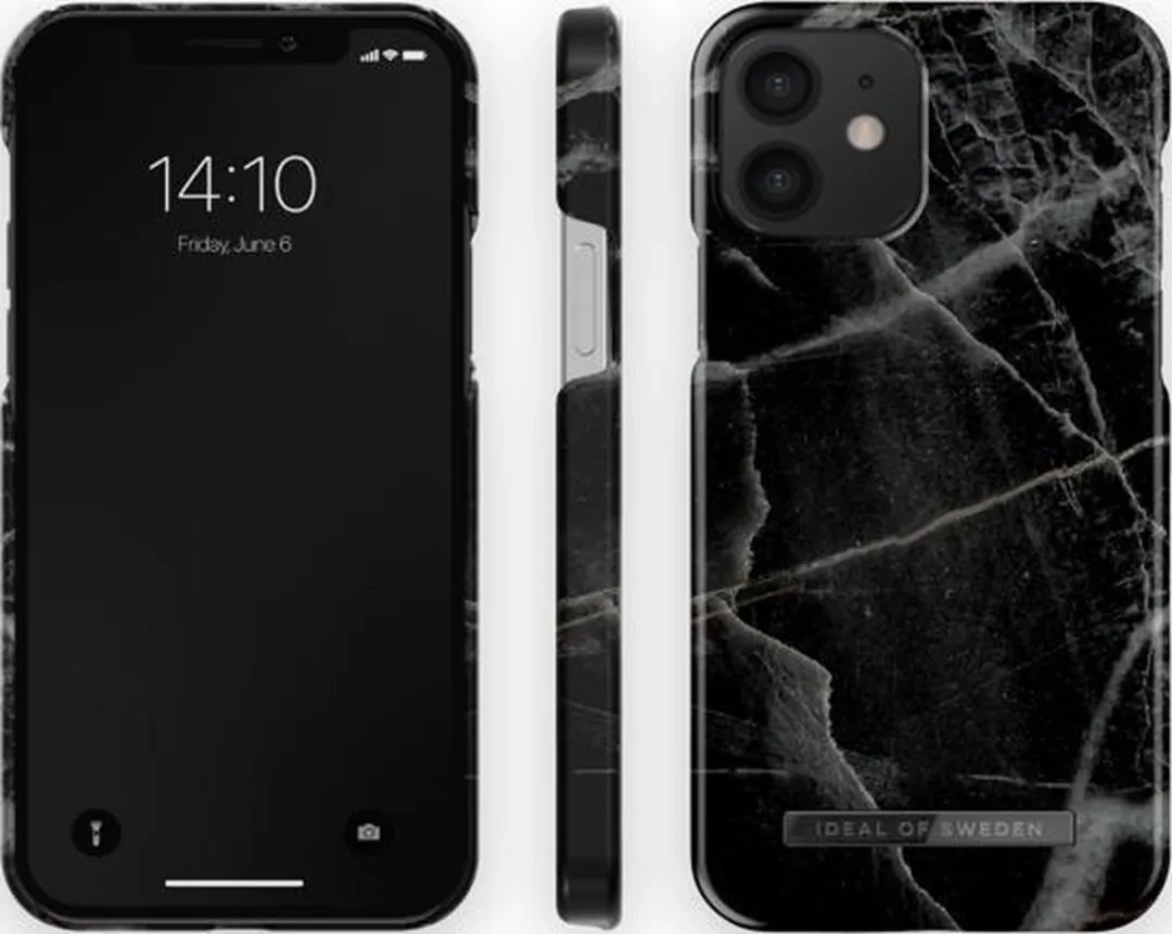 iDeal of Sweden iPhone 12 Mini Hoesje - Black Thunder Marble - afbeelding 5 van 5