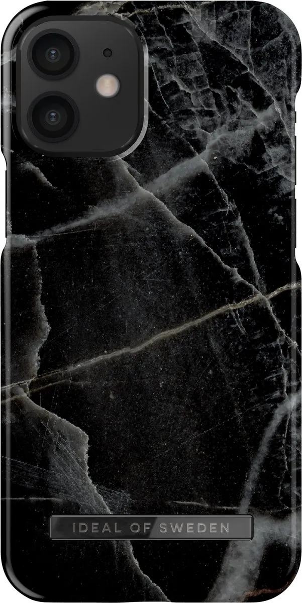 iDeal of Sweden iPhone 12 Mini Hoesje - Black Thunder Marble - afbeelding 3 van 5
