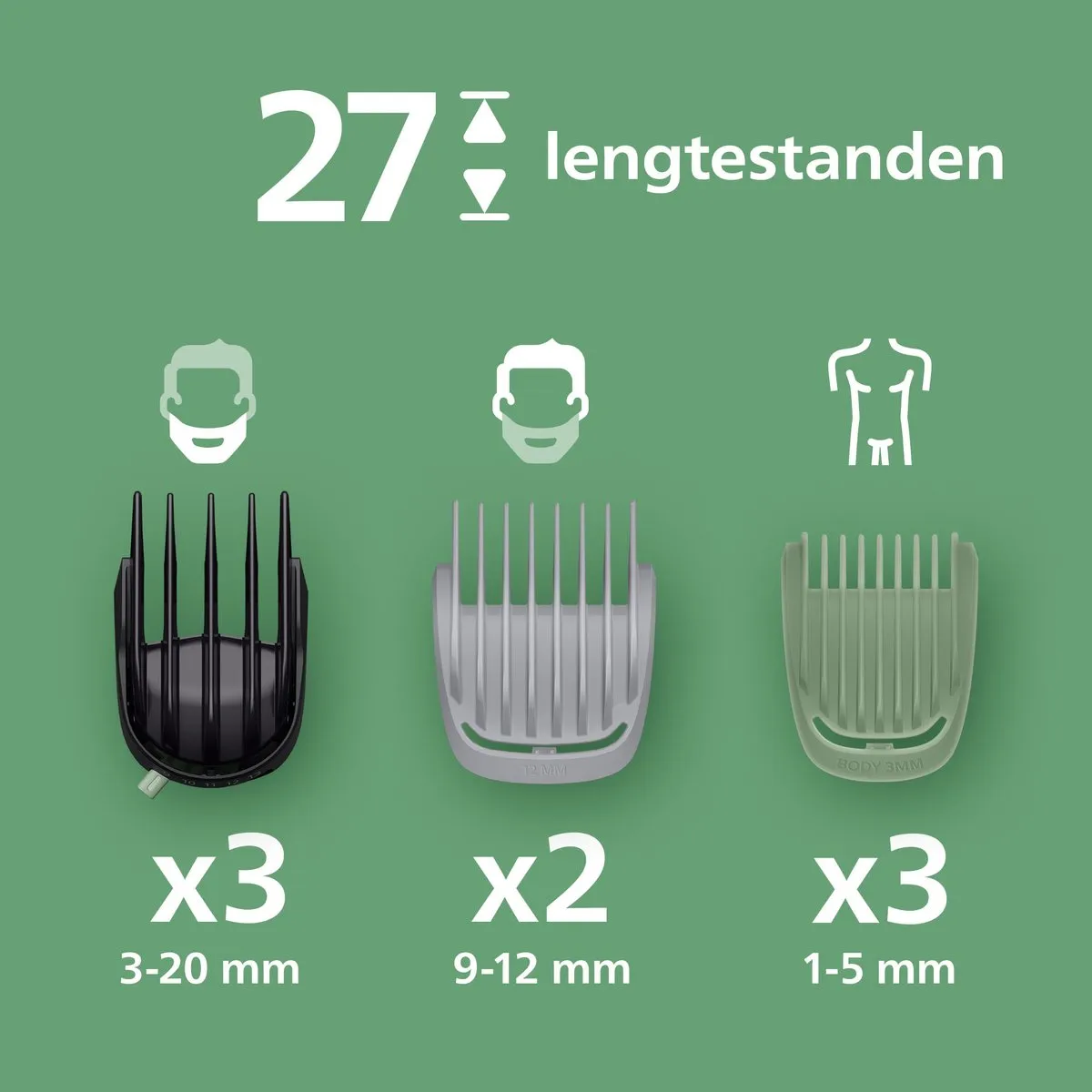 Philips Series 9000 MG9558/15 Multigroom - 20 in 1 - Zilver/Zwart