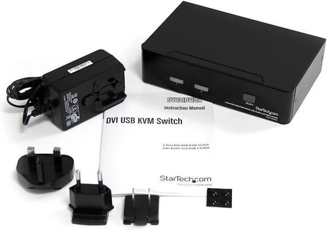 Startech SV231DVIUA DVI KVM-switch - 2 Poorten - USB 2.0 Hub - afbeelding 5 van 5