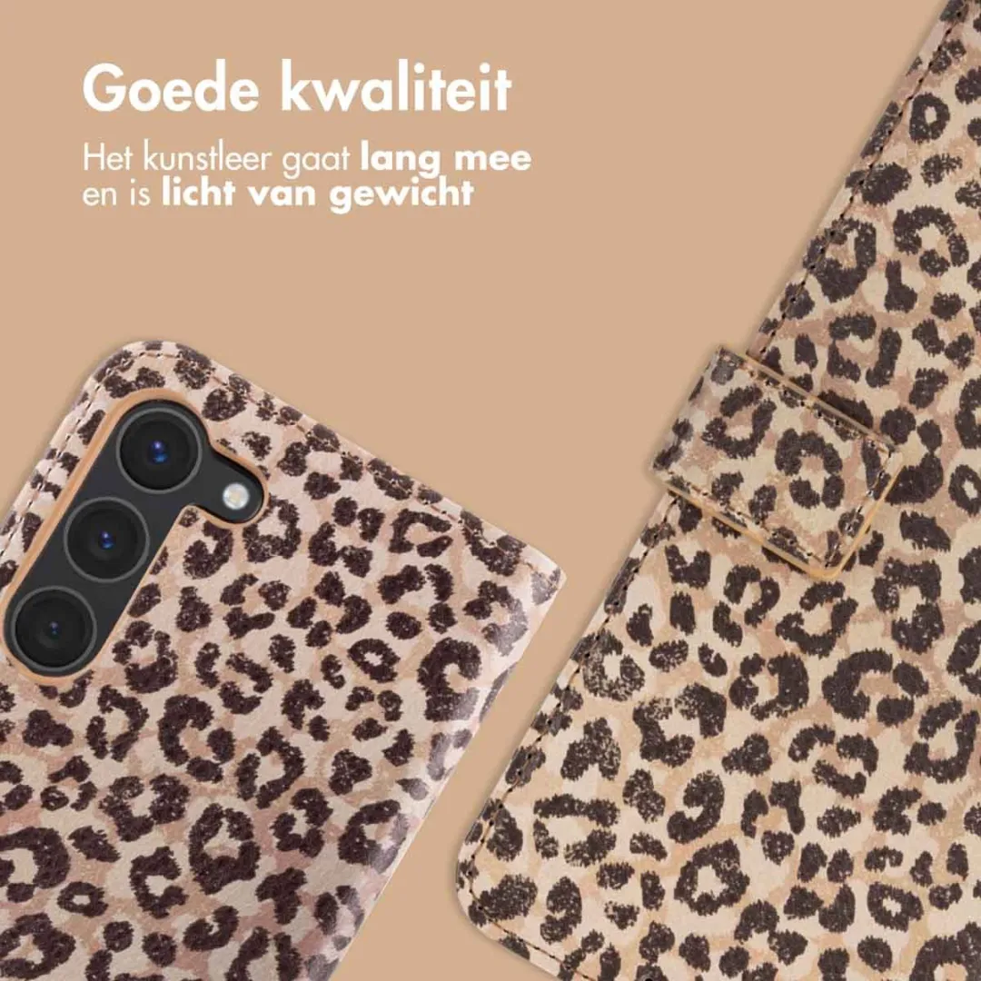 Imoshion Hoesje Samsung Galaxy S23 - 3 Pasjes - Leopard Mood