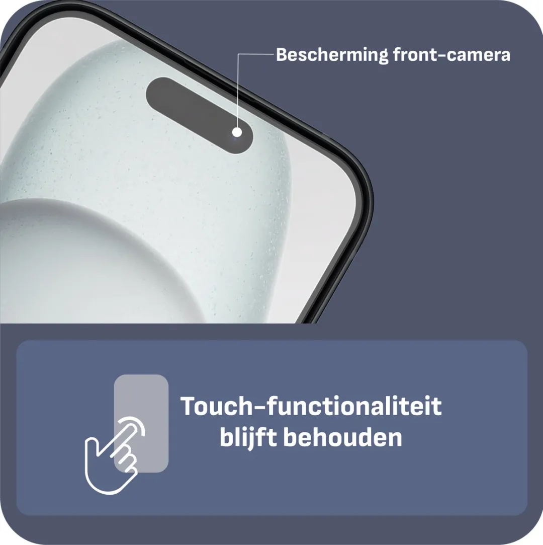 Just in Case Cazy iPhone 15 Screenprotector - 2 Stuks