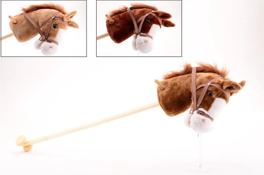 Houten Stokpaard met Geluid