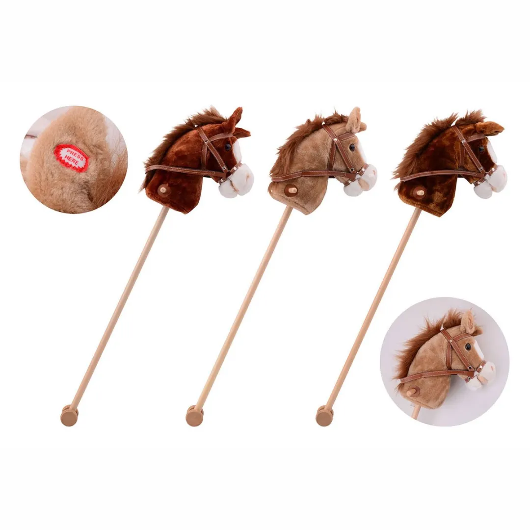 Houten Stokpaard met Geluid